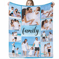 Personalized Relationship Throw Blanket - Custom Pictures for Cozy Comfort