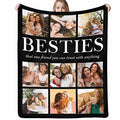 Custom Heartwarming Blanket - Personalized Couple Photos for Cozy Nights