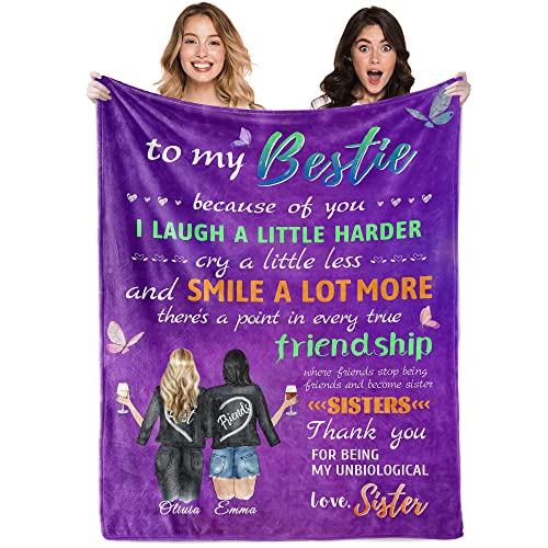 Personalized Bestie Blanket - Custom Pictures and Memories