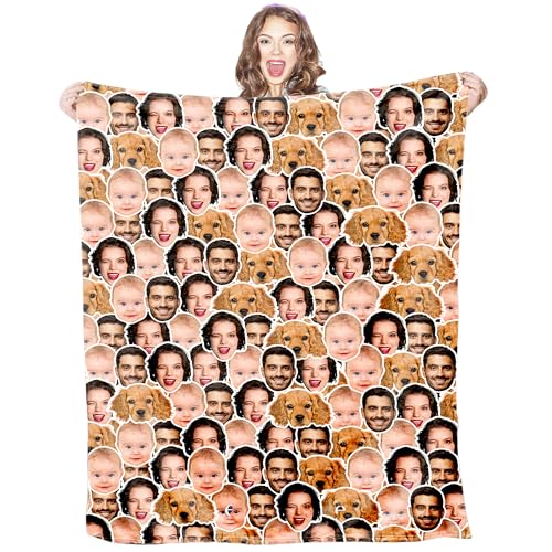 Personalized Photo Blanket for Her - Custom Throw Featuring Favorite Moments