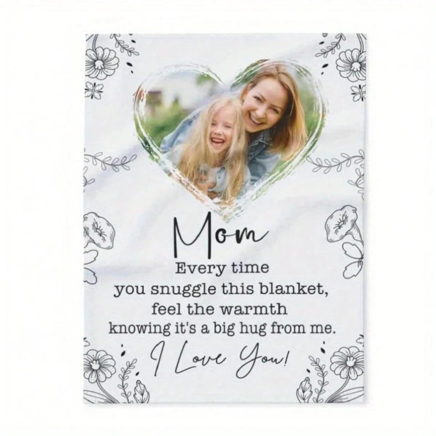Custom Photo Throw Blanket - Cozy Gift for Family and Loved Ones