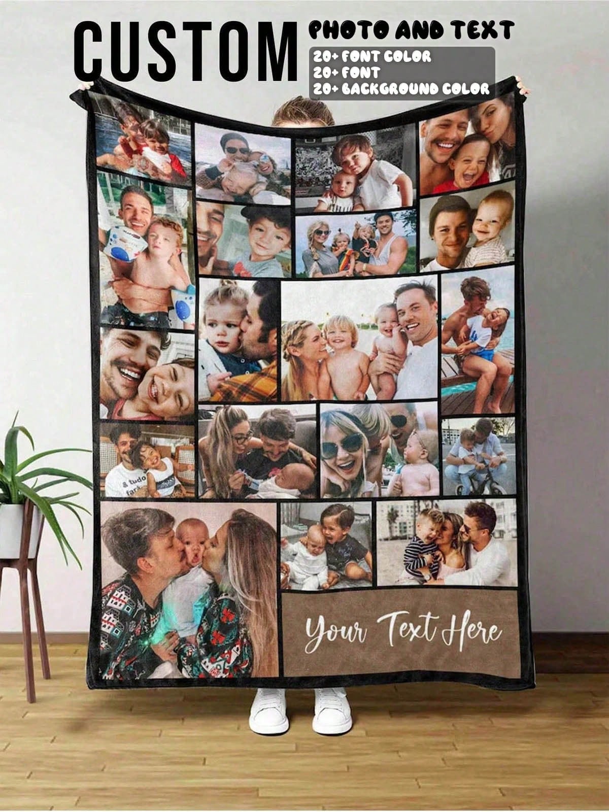 Personalized Photo Home Blanket - Soft Comfort for Everyday Use