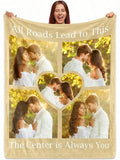 Personalized Memory Throw - Soft Flannel Photo Blanket