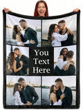 Custom Photo Gift Blanket - Soft Flannel for All Seasons