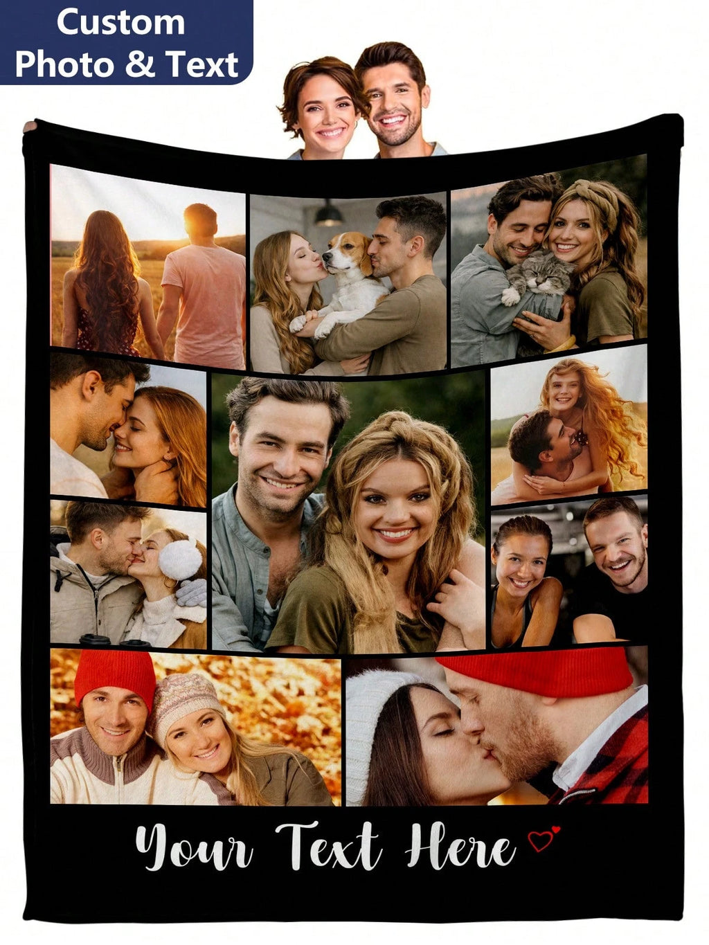 Personalized Grandpa Blanket - Family Memories in Every Thread
