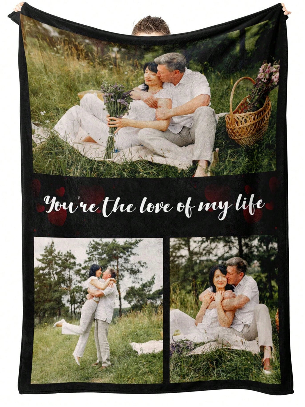 Custom Family Portrait Blanket - Flannel Keepsake for Home