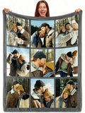 Personalized Photo Throw - Comfortable Flannel Sofa Blanket