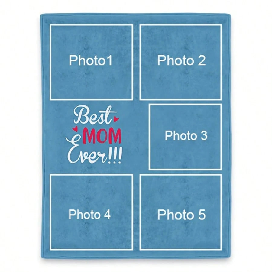 Personalized Memory Blanket - Soft Custom Photo Throw for Home Comfort