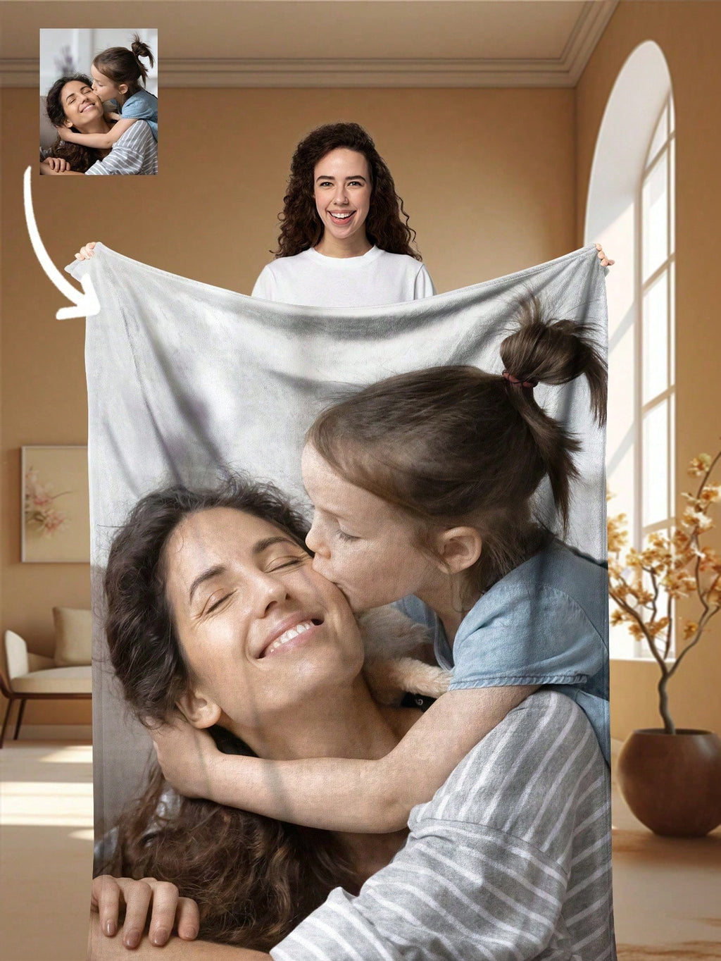 Personalized Picture Blanket - Comfortable Flannel Design