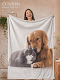Personalized Flannel Photo Blanket - Soft Custom Throw for Cozy Home Comfort