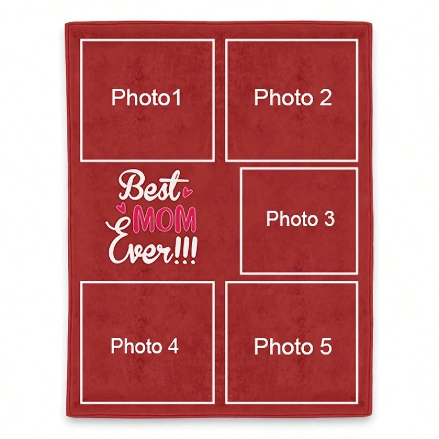 Custom Family Photo Blanket - Cozy Personalized Throw for Special Moments