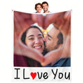 Personalized Photo Blanket - Cozy Throw for Couples and Anniversary Gifts