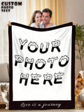 Personalized Photo Blanket - Soft Custom Throw for Meaningful Moments