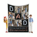 Personalized Picture Blanket - Soft Throw for Family, Pets and Couples