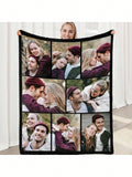 Custom Anniversary Photo Blanket - Meaningful Flannel Throw