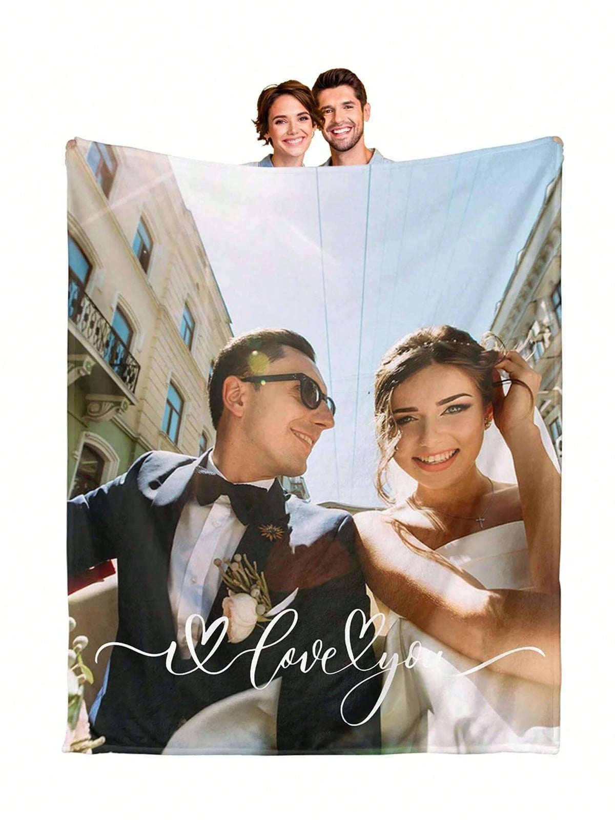 Personalized Photo Blanket - Soft Cozy Throw for Family and Cherished Memories