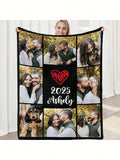 Personalized Birthday Photo Blanket - Cozy Gift for Loved Ones