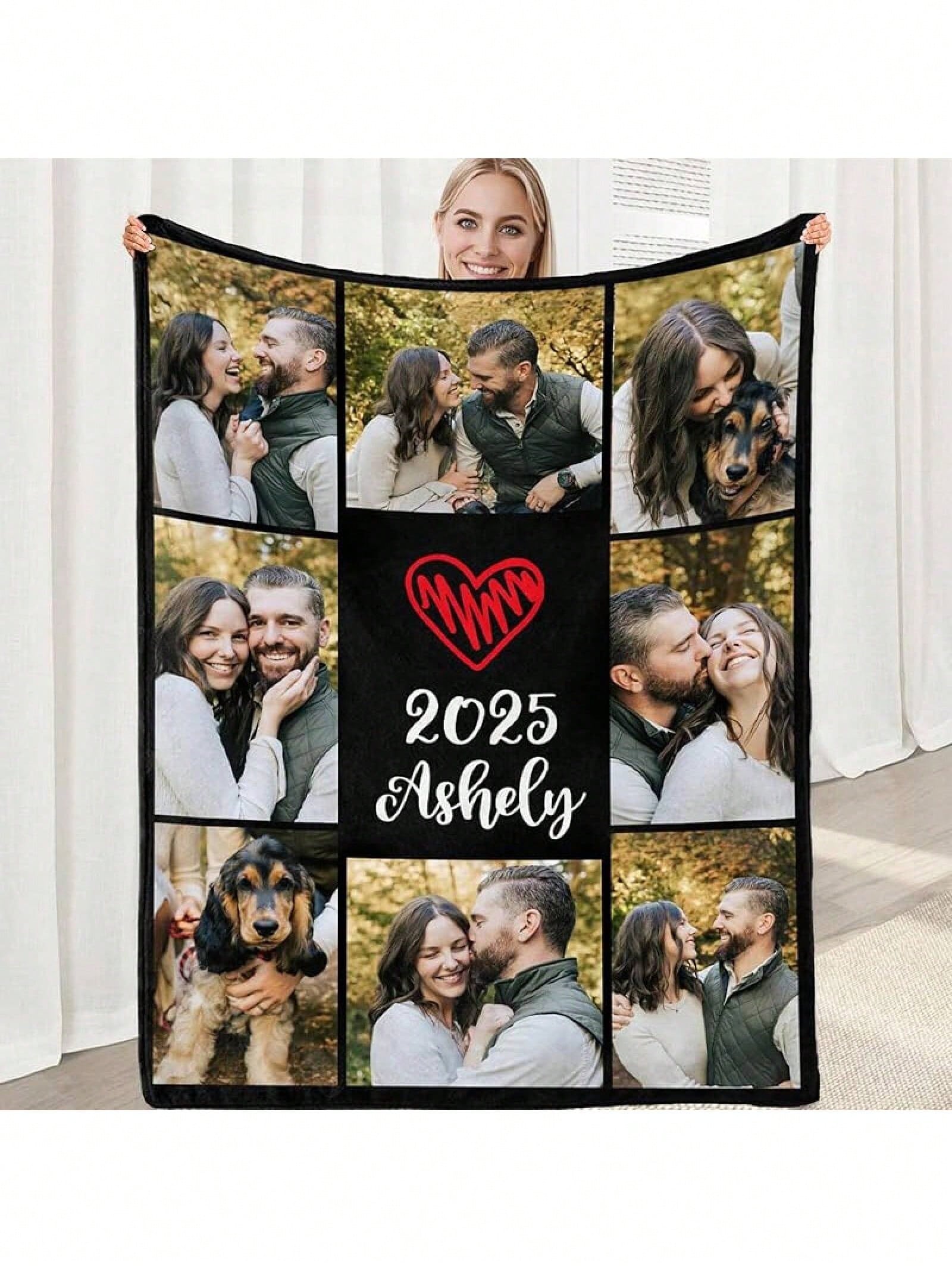 Personalized Birthday Photo Blanket - Cozy Gift for Loved Ones