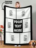 Custom Photo Throw - Flannel Blanket for Home and Travel