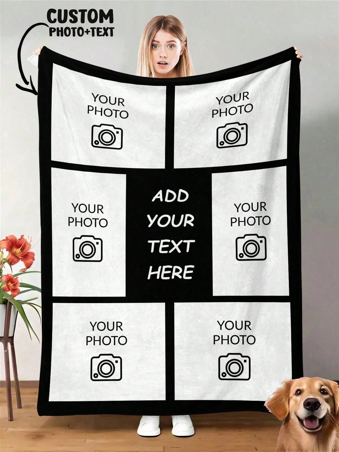 Personalized Photo Blanket - Custom Memory Keepsake Gift