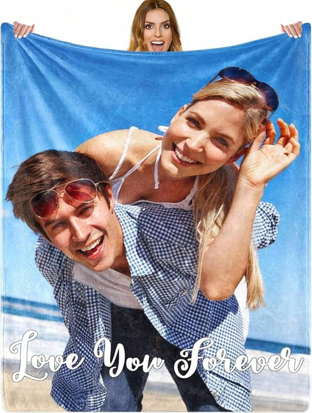 Custom Family Blanket - Personalized Photos on Flannel