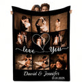 Custom Picture Throw Blanket - Cozy Personalized Family Gift
