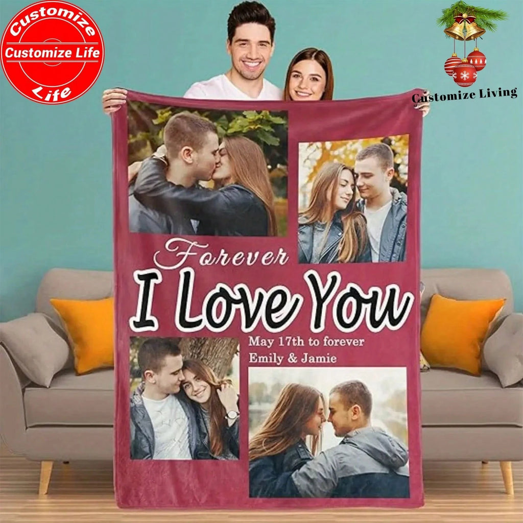 Custom Memory Picture Blanket - Cozy Gift for Loved Ones