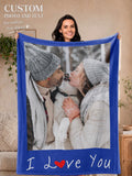 Custom Pet Photo Blanket - Personalized Gift for Pet Owners