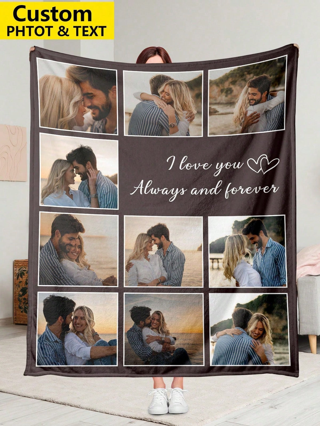Custom Family Keepsake Blanket - Perfect for Parents and Grandparents