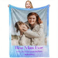 Personalized Photo Quilt Style Blanket - Soft Flannel Comfort
