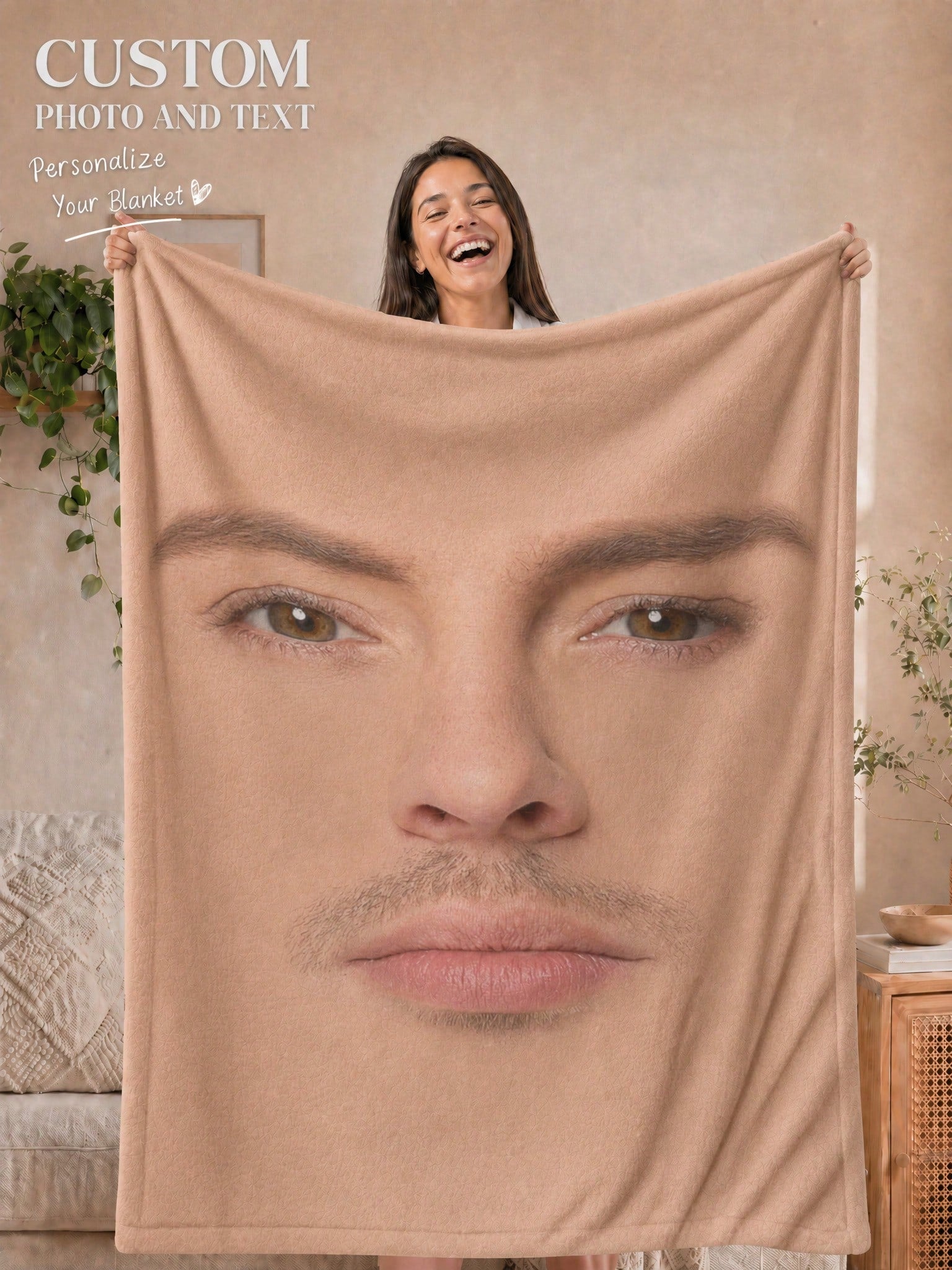 Custom Picture Throw - Soft Blanket for Everyday Comfort