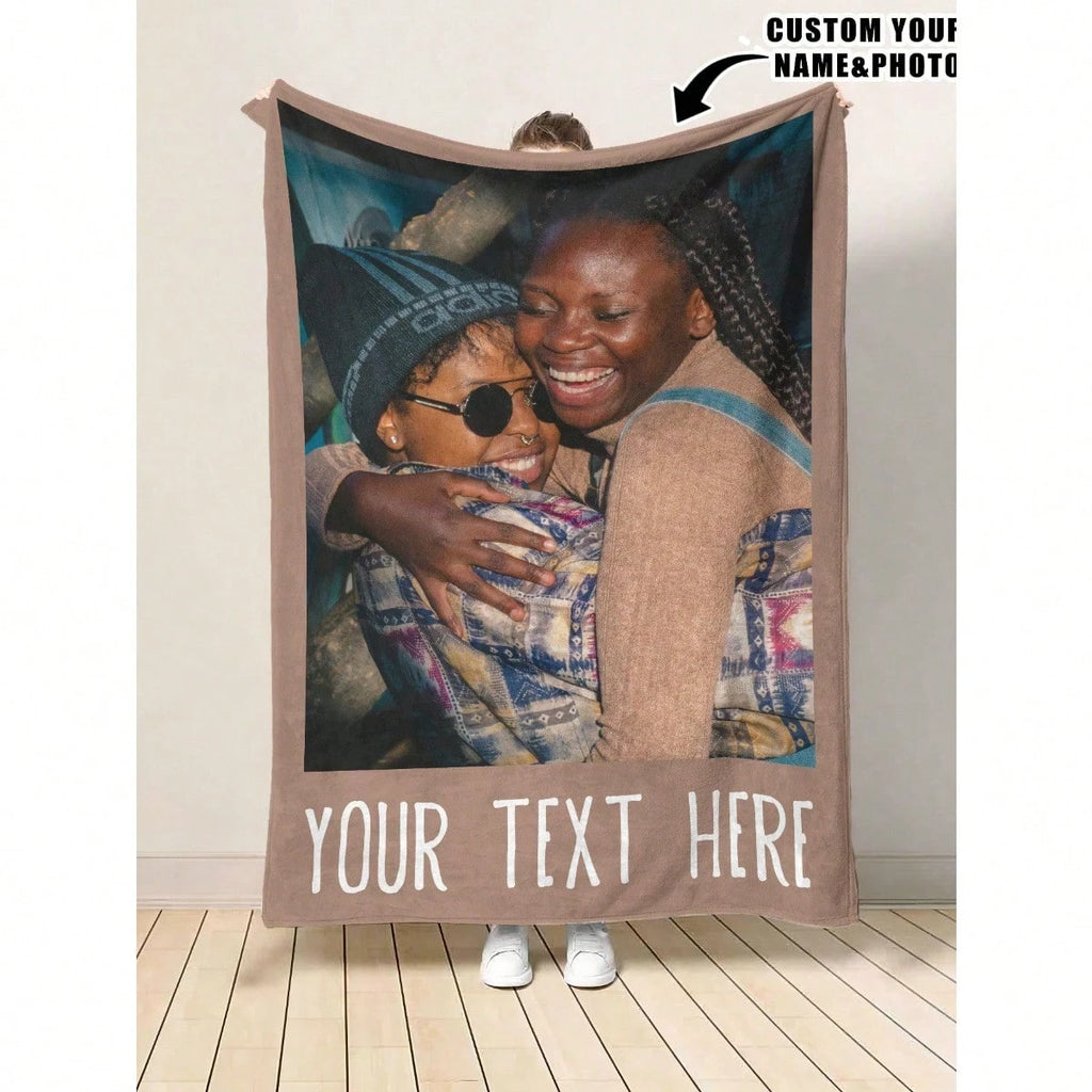 Custom Family Photo Throw - Soft Blanket for Daily Comfort