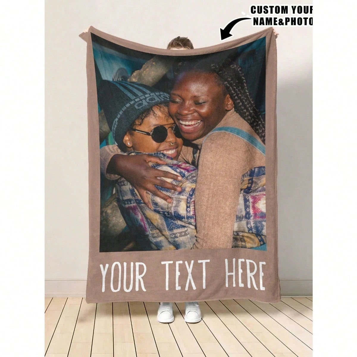 Custom Family Photo Throw - Soft Blanket for Daily Comfort