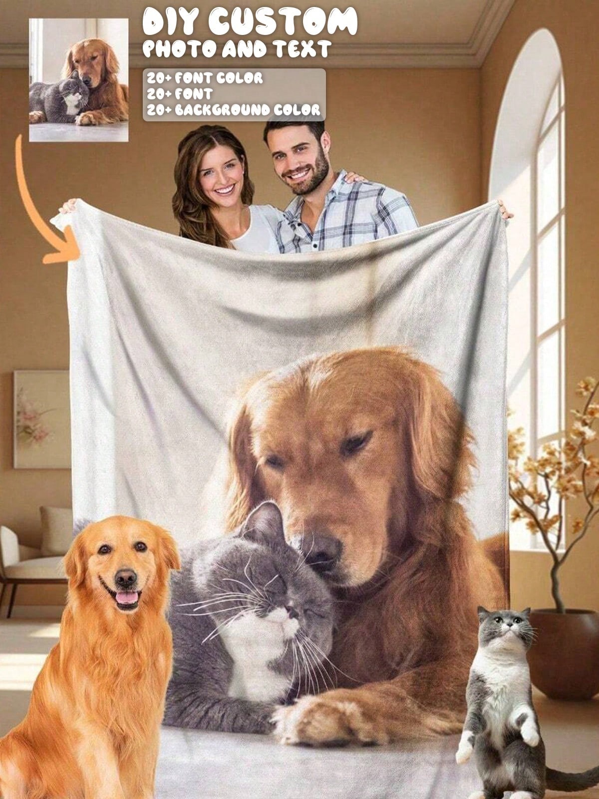 Custom Holiday Blanket - Family Memories Made Seasonal