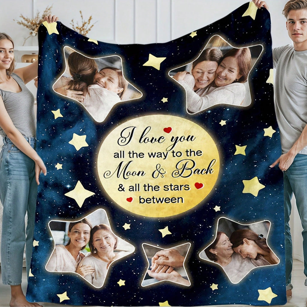 Custom Wedding Photo Blanket - Meaningful Anniversary Gift