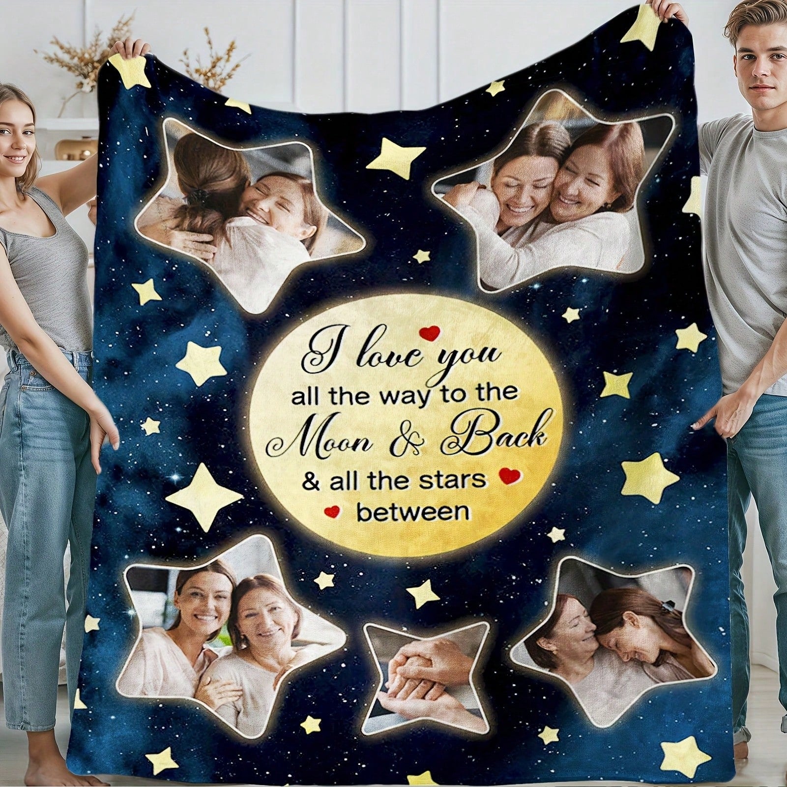 Custom Wedding Photo Blanket - Meaningful Anniversary Gift