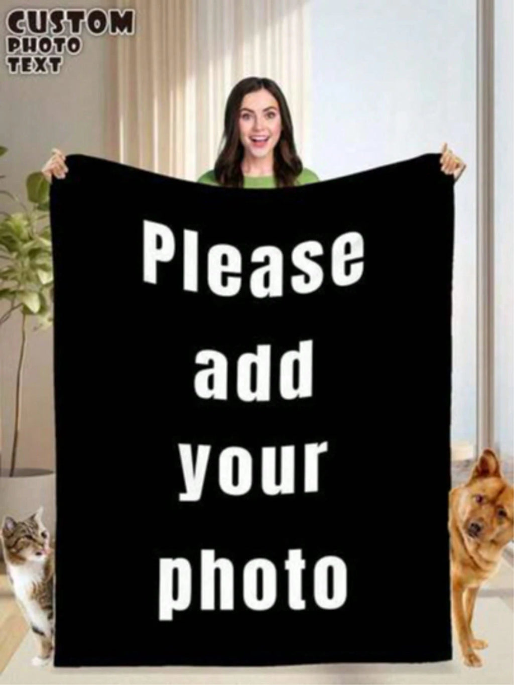Personalized Family Photo Blanket - Cozy