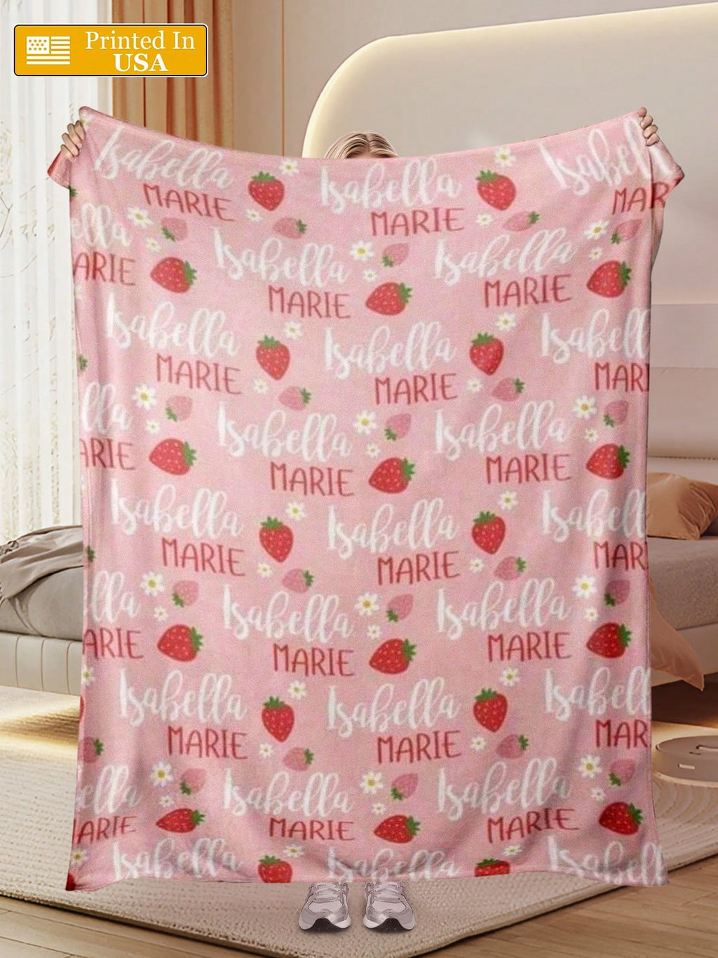 Personalized Photo Blanket - Warm Gift for Family Members