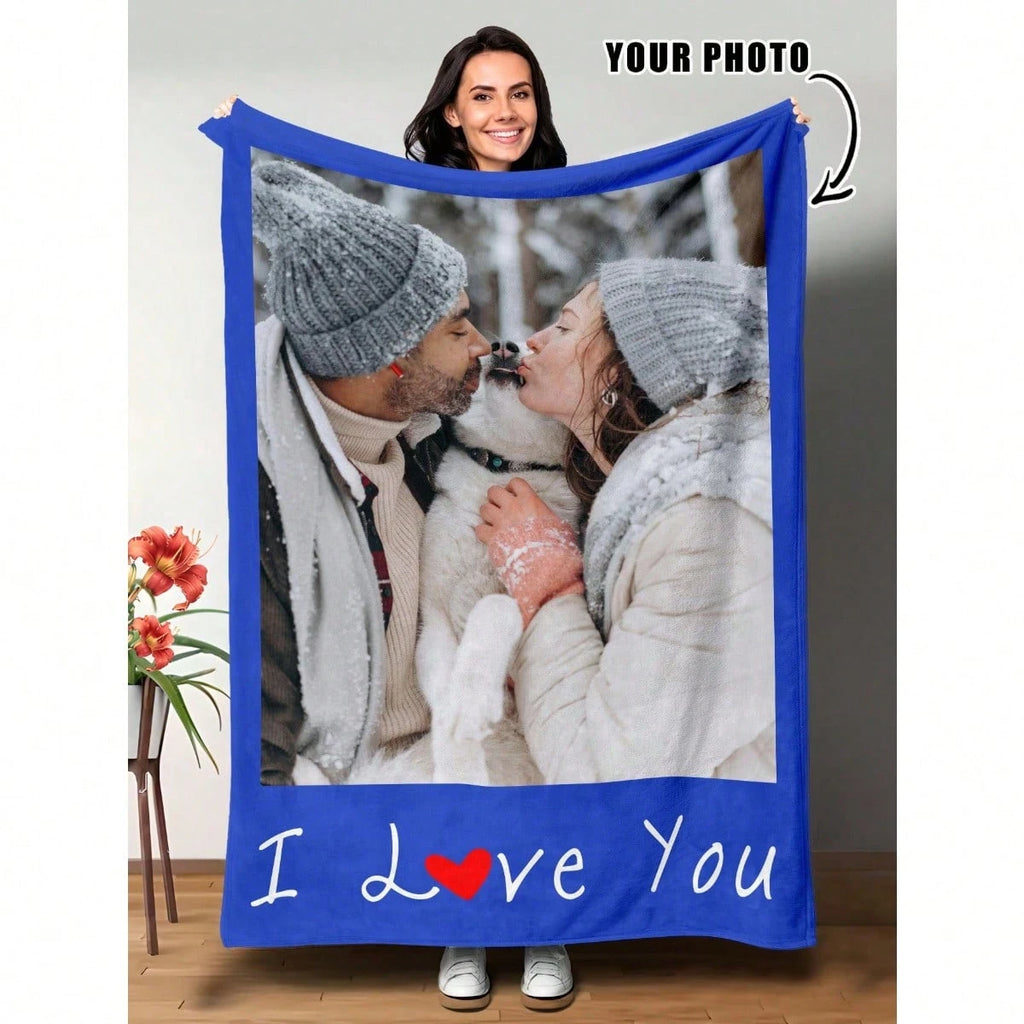 Custom Picture Blanket - Soft Flannel with Personal Photos