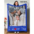 Custom Picture Blanket - Soft Flannel with Personal Photos