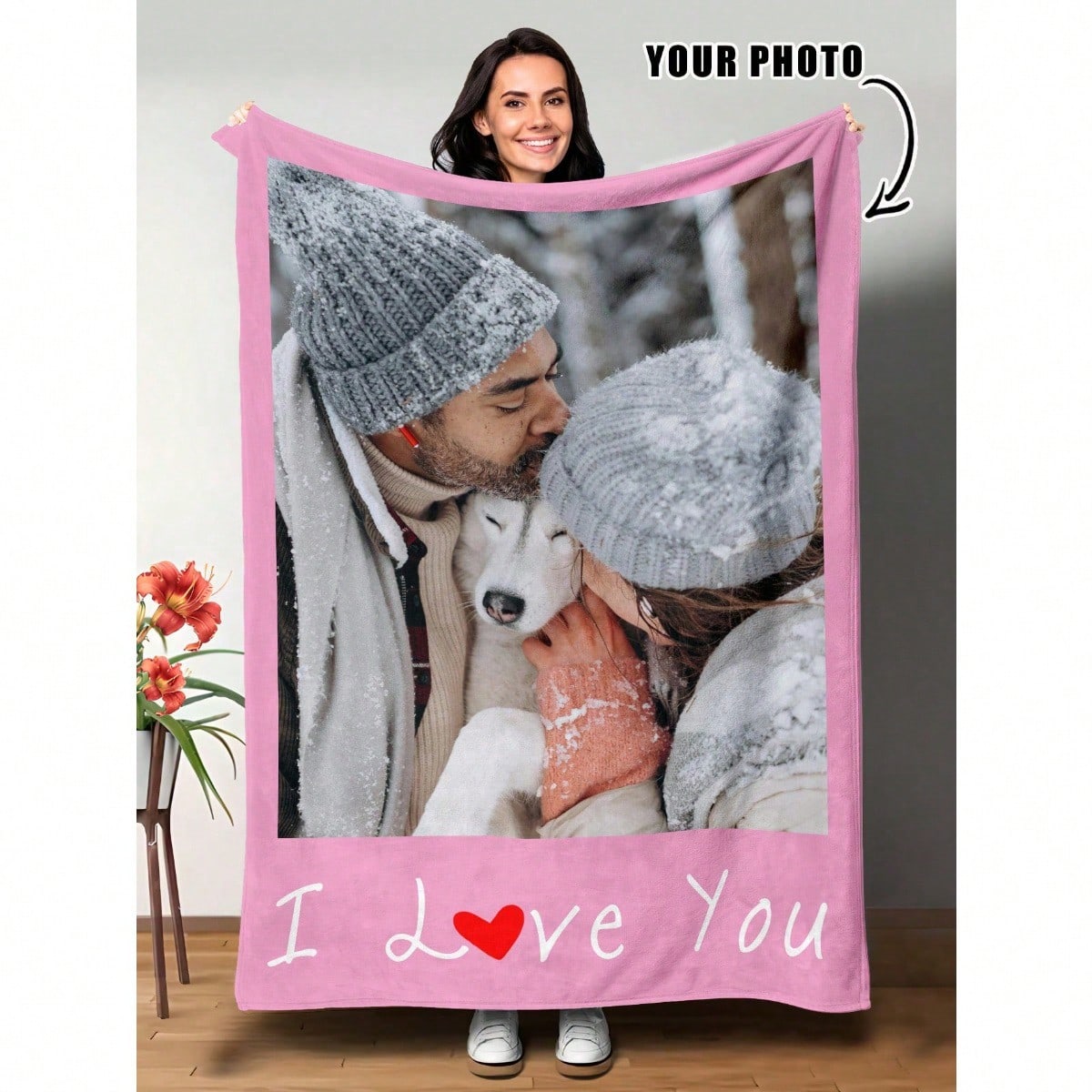 Personalized Blanket with Custom Photos - Everyday Comfort