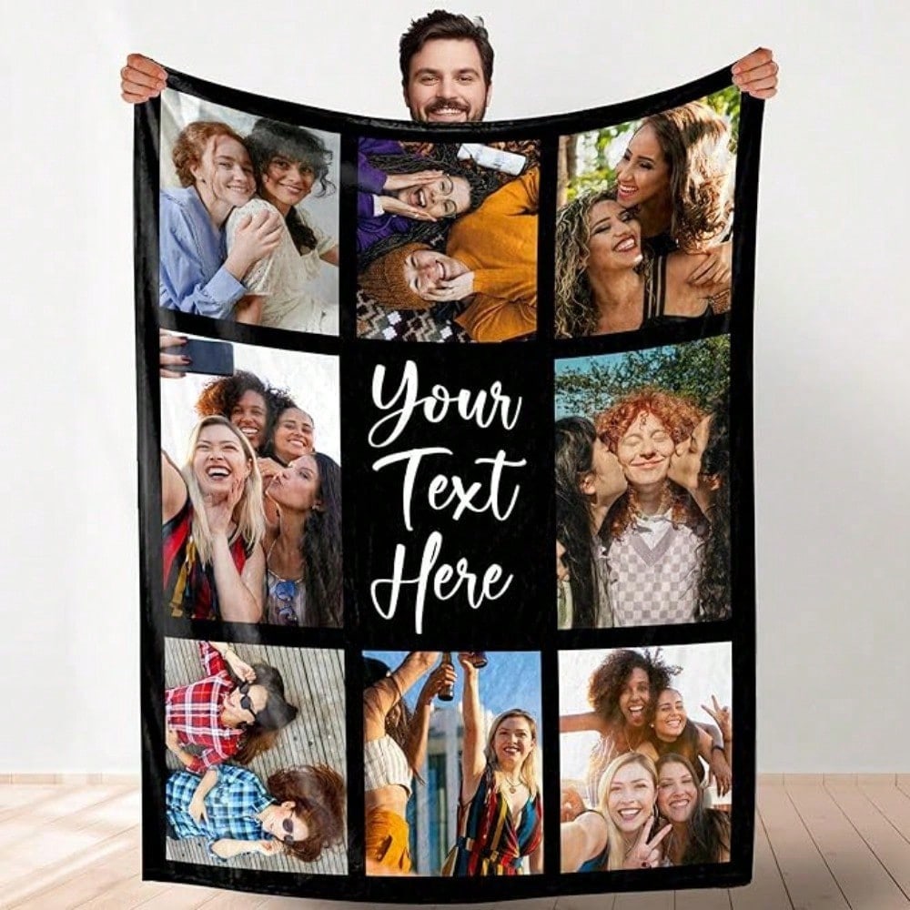 Personalized Photo Comfort Blanket - Soft Flannel Design
