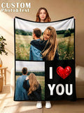 Personalized Memory Gift Blanket - Cozy Flannel Design