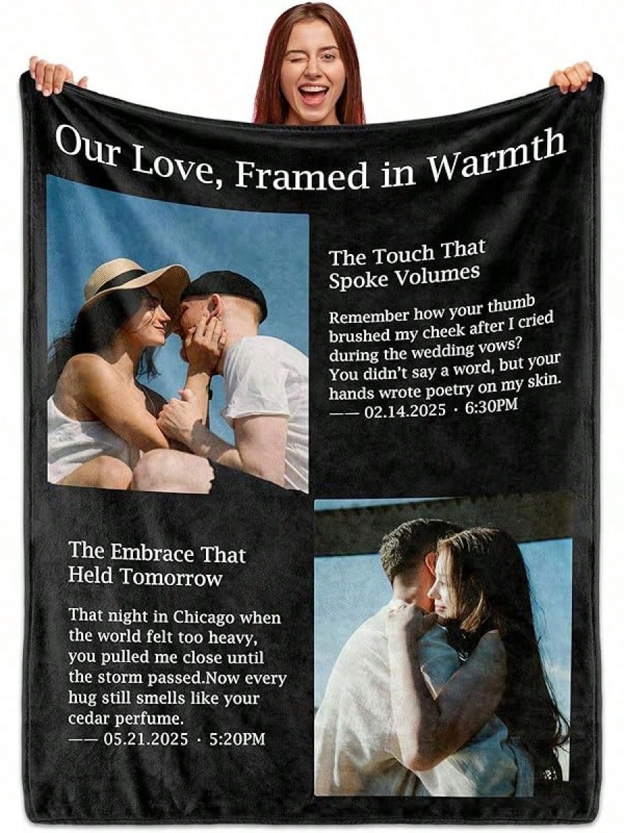 Custom Memory Blanket - Upload Your Favorite Pictures