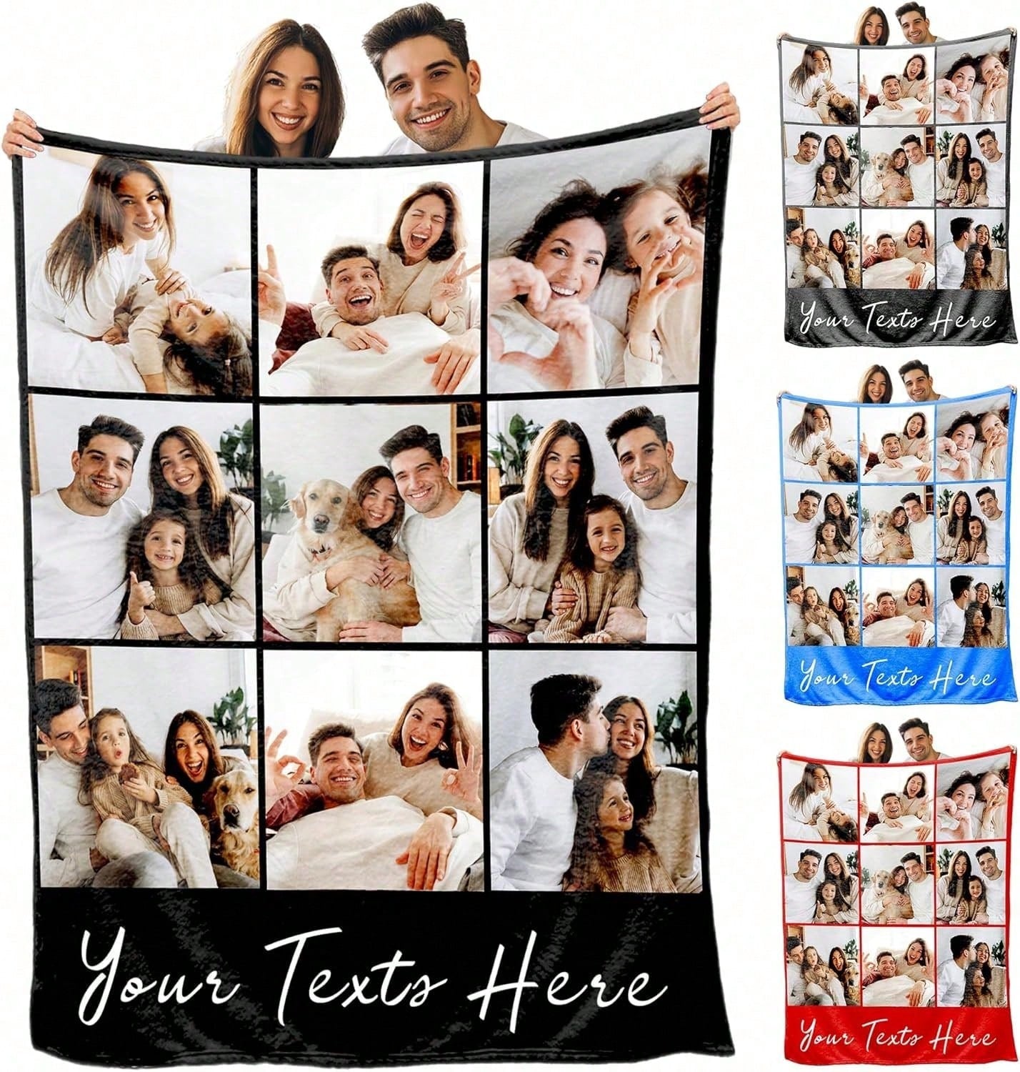 Personalized Photo Home Blanket - Warm Decorative Accent