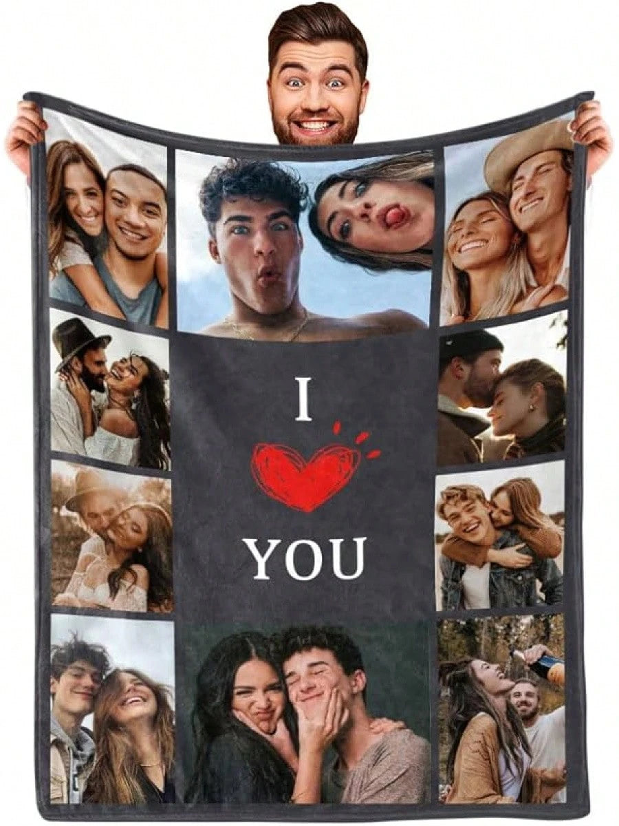 Personalized Memory Blanket - Cozy Throw for Special Family Moments