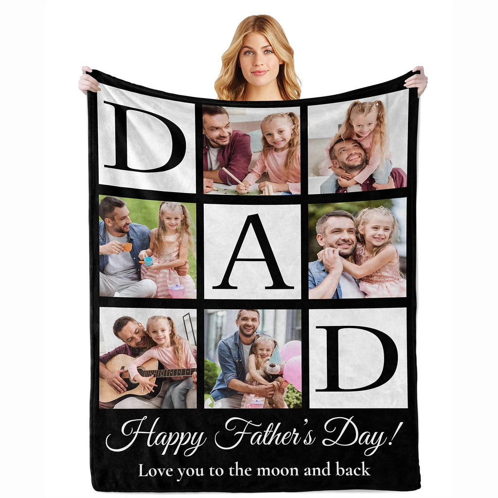 Personalized Picture Blanket - Custom Photo Throw Gift for Loved Ones and Friends