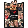 Custom Romantic Keepsake Throw - Personalized Wedding Memory Blanket