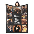 Custom Photo Gift Throw - Personalized Blanket for Parents and Grandparents