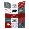 Personalized Memory Collection Throw - Custom Family Keepsake Blanket